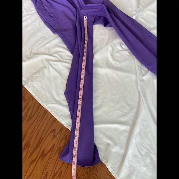 Koret Francisca Purple  Stripes Floral Top long sleeve Pant Set Size M/8 - Picture 7 of 12